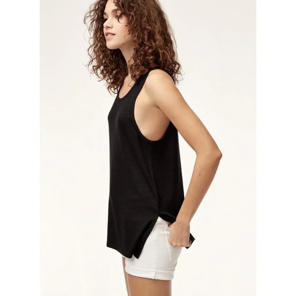 Aritzia Wilfred Free Ornella Tank Top Heathered Sleeveless Burgundy Size XS - Picture 9 of 14